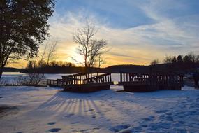 Sunset in Wintertime