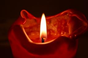 Candle Flame Red