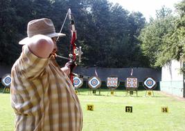 man is archery