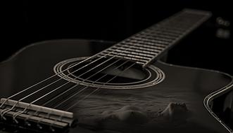 Guitar Woman Breast
