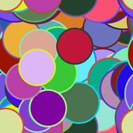 dots circles colorful unique