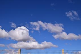 Sky Fence Border Across The
