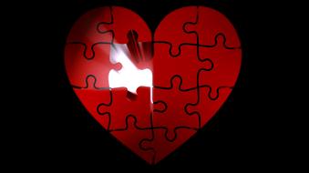 puzzle heart light luck puzzles