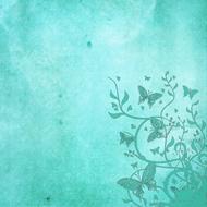 background scrapbooking paper blue neon flowers drawing