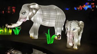clipart of elephant lamp decoration