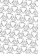 Black and white drawing with the pattern