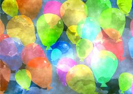 ball watercolor paint drawing