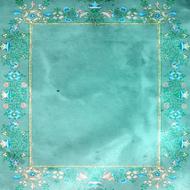 green background with empty frame