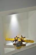 model of a yellow plane