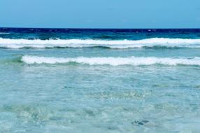 blue sea surface