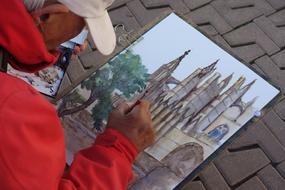 Artist Painting Palma