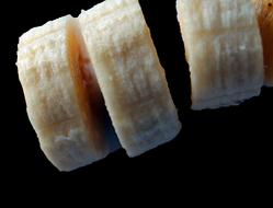 Slices of sweet banana