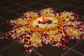 Rangoli Stones Mandala petals