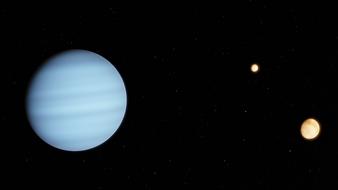 Flying planets in dark space