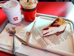 coffee with sweet cake