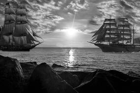 Sea Boats Ships