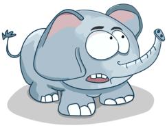 elephant cartoon baby elephant
