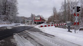 winter train ride