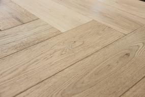 Herringbone pattern of the parquet Floor close-up