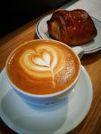 delicious coffee with dessert