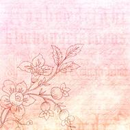 wonderful scrapbooking paper pink flower drawing