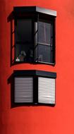red house facade
