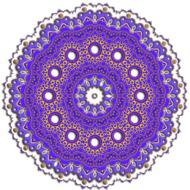 mandala abstract design pattern purple drawing