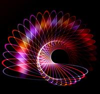background abstract decorative spiral glow