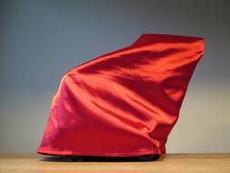 red gift wrap fabric