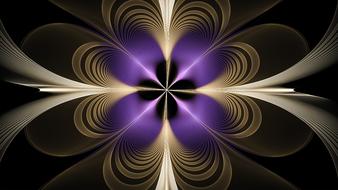 fractal glow flowing fantasy drawing