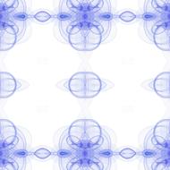 Violet abstract pattern drawing at white background