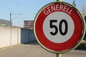 red sign with numbers