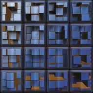 background abstract structure blue dark drawing