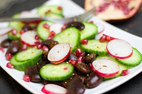 Cucumber and radish salad