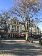 buildings in a city square in Brussels