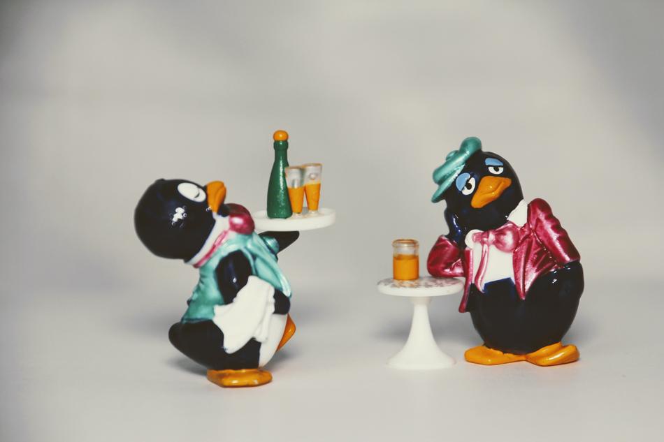 cute penguin figurines.