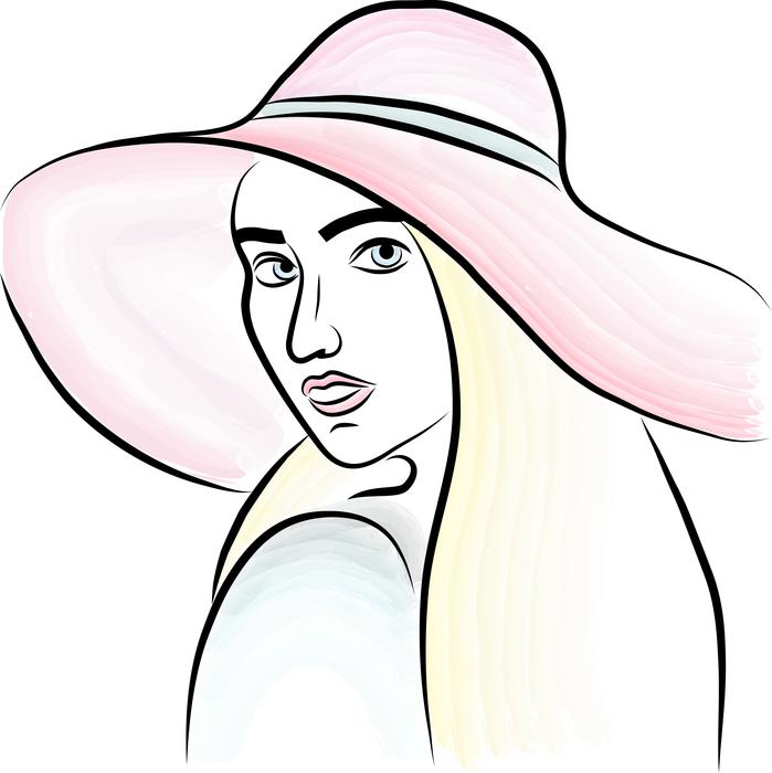 watercolor woman font