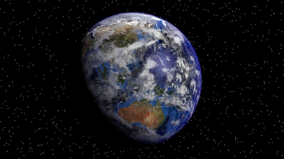 earth in space digital art