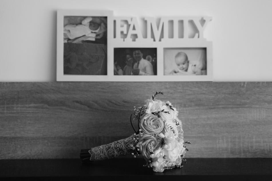 Bouquet wedding table view