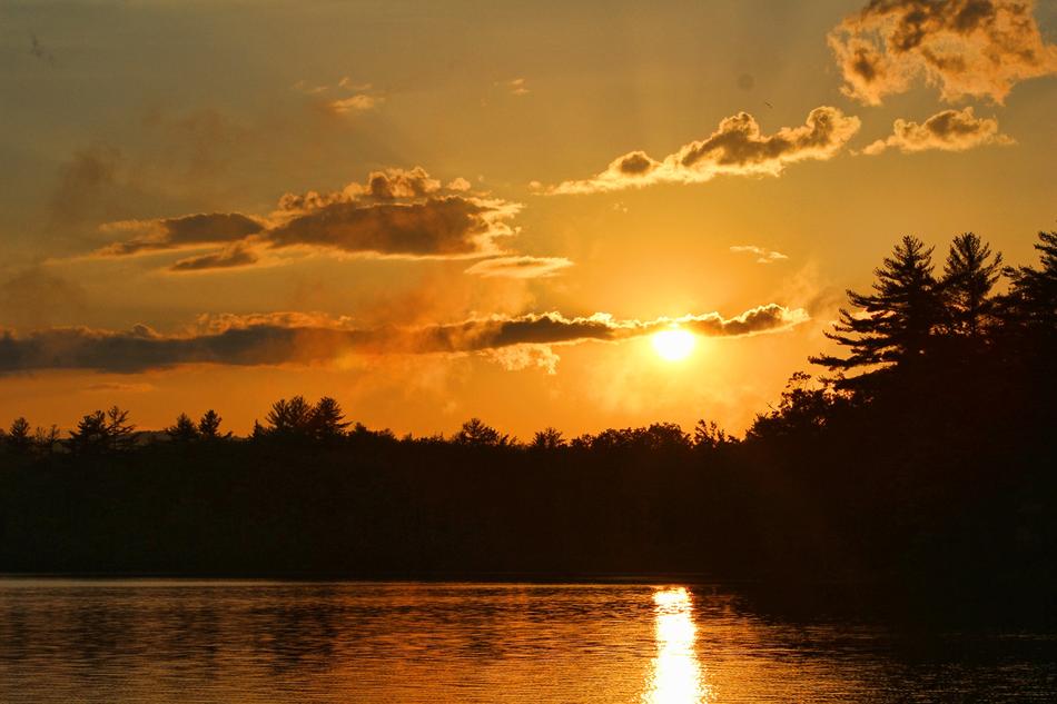 Sunset Reflection on lake