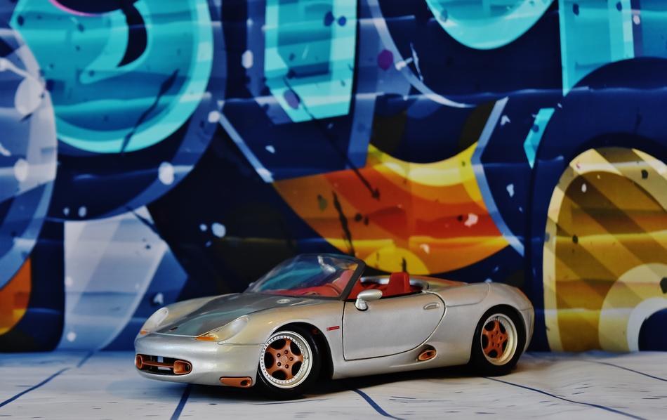Porsche Boxter Sports Car Silver