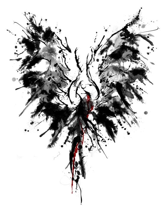 phoenix ink tattoo wing