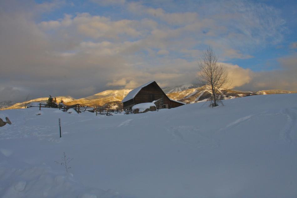 Barn Steamboat Snow