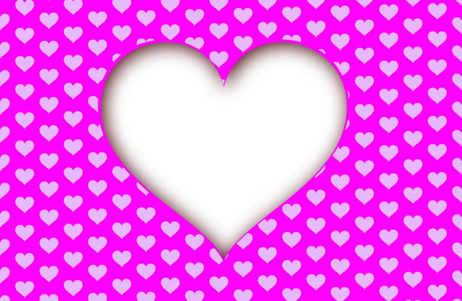 heart pattern carved on the background