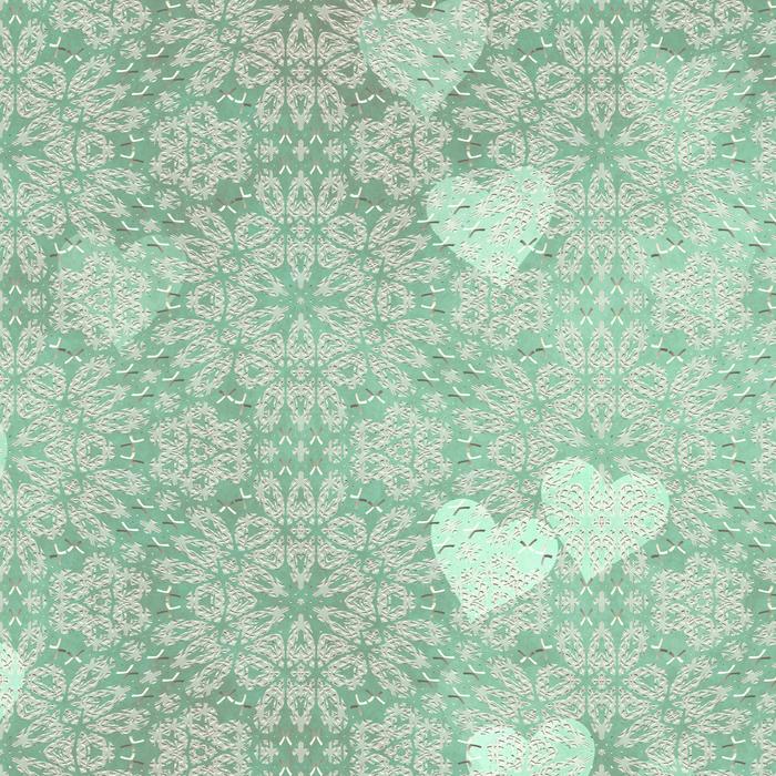 background with green lace