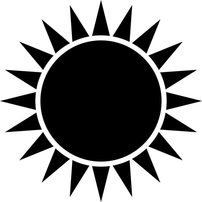 icon mandala rays shine sun