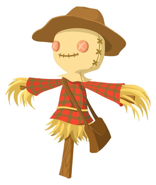 scarecrow farm drawing