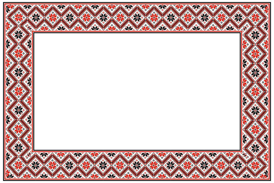 ornamental decorative floral frame
