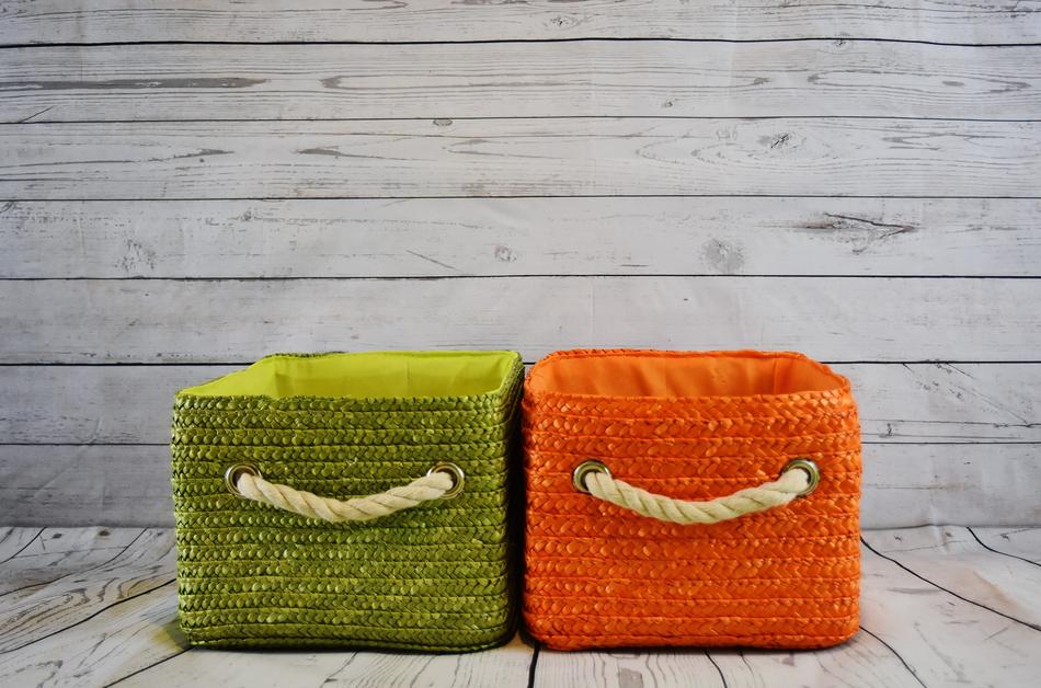 Baskets Orange Green