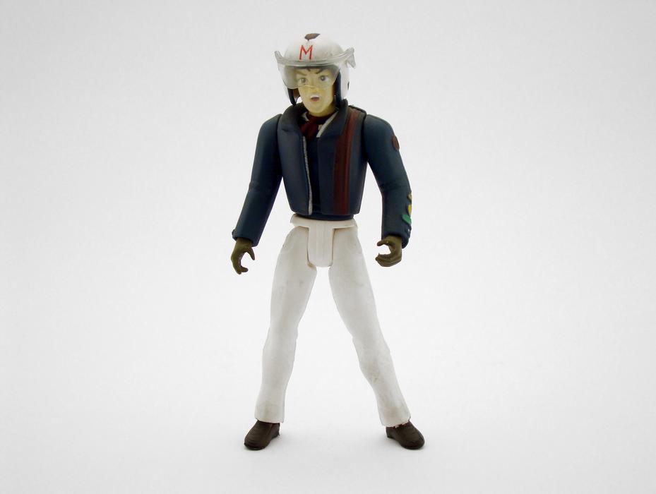 toy character in a helmet